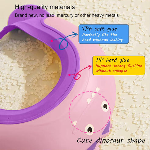 TinyGuardian 0-9 Baby Shower Cap Shield, Shower Cap for Kids, Visor Hat for Eye and Ear Protection for Years Old