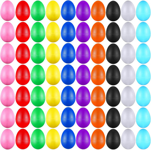 Yeshone 100 Pieces Egg Shakers Bulk Musical Instruments Percussion Maracas Egg for