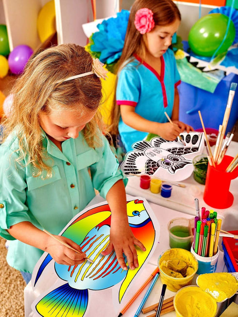 HENGDA KITE DIY Blank Painting Kite for Kids & Adults, Kite Making Kit with Handles and Strings, White Diamond