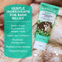 2.9 oz, 2-Pack Badger Baby Diaper Rash Cream, Zinc Oxide Diaper Cream for Babies, Natural Skin Barrier Cream