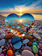 Jozutoyz Jigsaw Puzzles for Adults 1000 Pieces, Love Pebbles Beach Puzzle, Impossible Difficult
