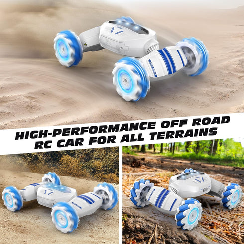 Loiley 6-8 4WD, 2.4Ghz, 360 2 Remote Control Car, Gesture Sensing RC Car Boys Toys for Years Old, Best Birthday Gifts