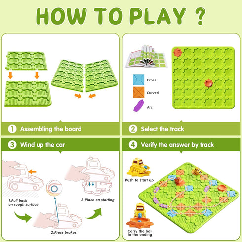 Brain Stem Activity Logic Kits, Board Teaser Games & Puzzles with 200+ Challenges, Educational Learning Maze Games for
