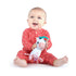 0 Bright Starts Unicorn Sparkle & Shine Plush Take-Along Stroller or Carrier Toy, Ages Month+, Pink
