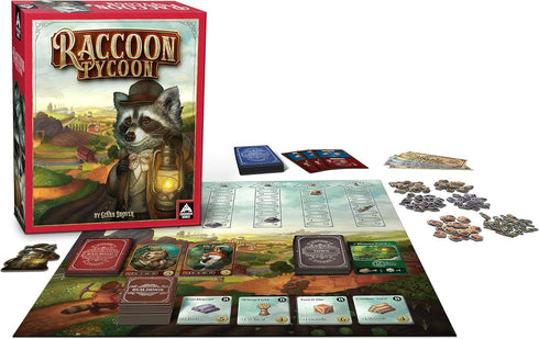 Raccoon Tycoon - Gateway Strategy Board Game for Adults & Family | 2-5 Players | Ages 8+ | Fast, Fun Economic Game