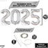 KatchOn XtraLarge 2025 Balloons - 40 Inch Silver and 16 Inch for Happy New Year Decorations