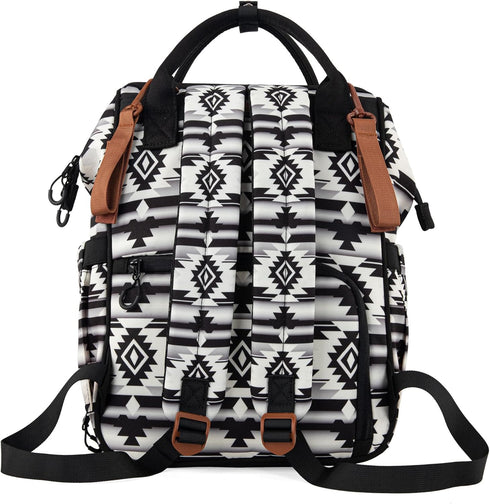 Montana West Backpack WG2204-9110BK Wrangler Callie Diaper Bag with Stroller Straps Multifunction Baby Travel Bag