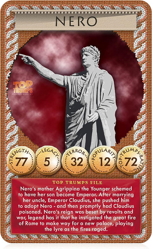 Top Trumps Card Game Ancient Rome - Family Games for Kids and Adults - 2 Players and More