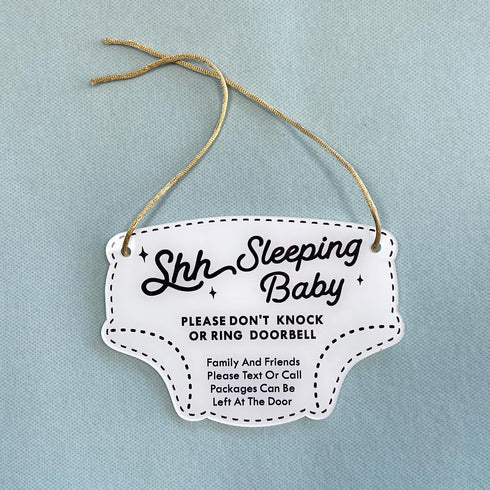 Do Not Disturb Baby Sleeping Door Hanger Sign