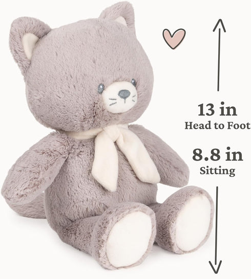 100% 13 GUND Baby Sustainable Kitten Plush, Stuffed Animal Made from Recycled Materials, Spring Decor for Babies