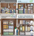 Farazza 6-Pack Set Countertop Clear Baby Bottle Organizer For Cabinet, Storage Bins with Pull-Out Drawers, Organizer
