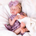 20 Inch Set 17-20 Aori Lifelike Baby Dolls Clothes Purple Dress Clothing for in Realistic Newborn Doll Girls