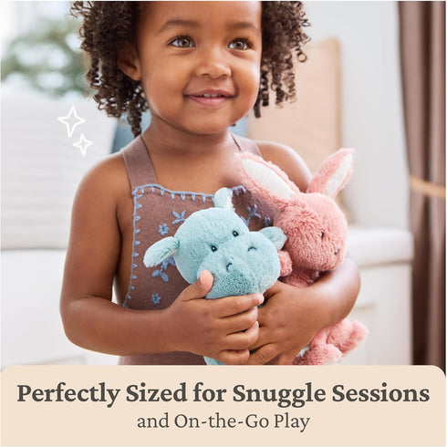 7 GUND Baby Oh So Snuggly Littles Hippo, Small Stuffed Animals, Hippo Stuffed Animal, Plush Toys for Infants