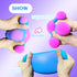 JIAHO 4-inch Giant Squishy Stress Balls for Kids and Adults, Jumbo Squeeze Balls, Stretchy Dough Stress Ball Squishy