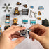 Set 3D Booknook DIY Miniature Dollhouse, Book Nook for Adults & Beginners with LED Lights for Brighter Ambiance Wooden