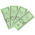 LEARNING ADVANTAGE Five Dollar Play Bills, Set of 100, $5 Paper Bills