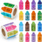 BeYumi Colorful Laser Crayon Sticker - 1000Pcs Back to School Laser Crayon