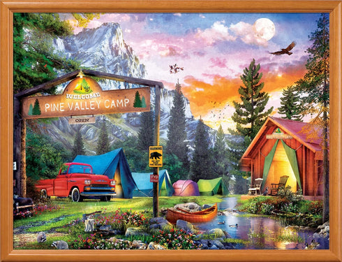 MasterPieces 300 Piece EZ Grip Jigsaw Puzzle, Pine Valley Camp - 18"x24"