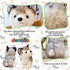 CHELEI2019 7.9" Husky Stuffed Animal, Stuffed Husky Dog Plush Pillow Toy, Gifts for Kids