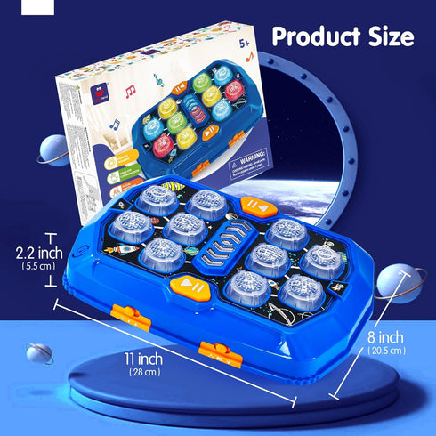 5-7 3 4 5 6 7 hahaland Toys for Ages - Interactive Whack A Game with Sound and Light Stem Montessori Toy for Kids Age