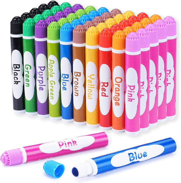 WOSWEL 50 Pack Dot Markers, 10 Assorted Colors, 5 Sets x 10