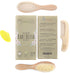 Baby Hair Brush and Comb Set, 4 Piece Wooden Soft Bristle Set for Newborn Girl, Boy, Toddler
