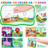 Light Up Bath Toys for Toddlers, No Hole Bath Toys with Bath Book & Organizer, Glow Bath Time Gift for Kids