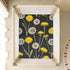 CZXW 52" 28" Botanical Dandelions Crib Sheets Fitted x Natural Cotton Soft & Breathable for Baby Crib Mattress