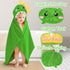 Spricoz Custom Hooded Baby Towels with Name, Personalized Bunny Easter Gifts for Toddlers, Custom Baby Bath Towels