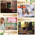 200 Pcs Miniature Dollhouse Flooring Mini Wooden Dollhouse Floor Boards, 1:12 Scale Dollhouse Accessories