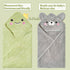 Anforlin 2-Pack 31.5 31.5 inch 0-4 Hooded Baby Towels, Baby Towels * Ultra Absorbent Soft Thick Baby Bath Essentials
