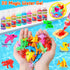 20 &16 4-6 7 8 9 10 Aqua Fairy Water Gel Kit for Kids, Magic Water Elf Toy Kit with Magic Gel Shape Molds-DIY Magic Elf