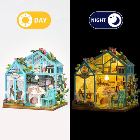 BenBen DIY Miniature House Kit, Mini House Building Kit for Adults, Model Craft Kits with Furniture, Tiny Dollhouse