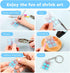 Auihiay 50 pcs Mini Shrink Plastic Sheets - Heat Shrinky Sheet for Kids, DIY Shrinking Art Crafts, 6 x 4 inch / 15 x 10