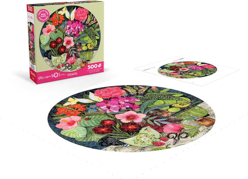 Ceaco - Patiently Waiting - Miriam Bos - 500 Piece Round Jigsaw Puzzle