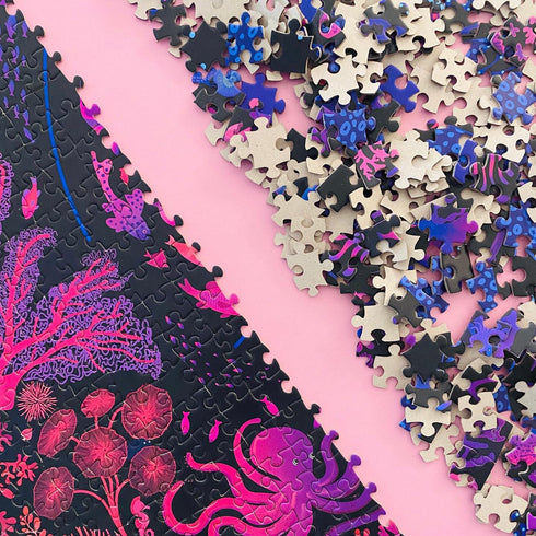 1000 1000 1000 28x20 inches Elena Essex Puzzles for Adults Pieces - Night Reef | Piece Puzzle for Adults | Jigsaw
