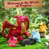 Lenwen 5 Pcs Dragon Plush Stuffed Animal - 16 Inch Giant Mommy Dragon with 4 Pcs Babies in Zippered Belly for Kids