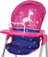 509 Crew Unicorn Doll Highchair - Kids Pretend Play Highchair w/Feeding Tray, Fits Dolls up to 21", Ages 3+