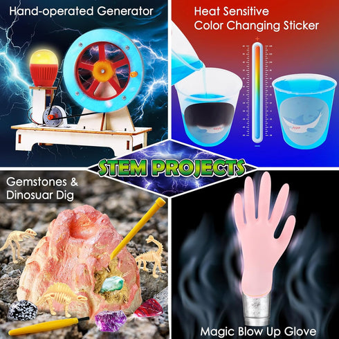 UNGLINGA 260+ Experiments Science Kits for Kids - S.T.E.M Projects, Chemistry Set, Educational Scientist Gift Idea