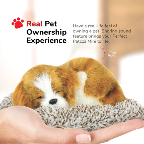 Mini Cavalier King Charles, Realistic Battery-Operated Dog Toy, Calming Companion for Kids & Elderly