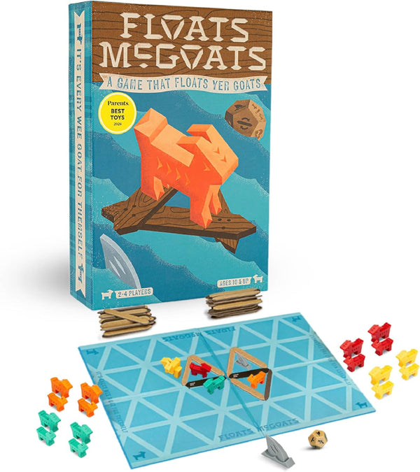 Hootenanny Games Floats McGoats Board Game | Build a Raft & Save