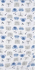 100% Pack 5 Gerber Boys Newborn Infant Baby Toddler Nursery Cotton Flannel Receiving Swaddle Blanket, Critters Blue
