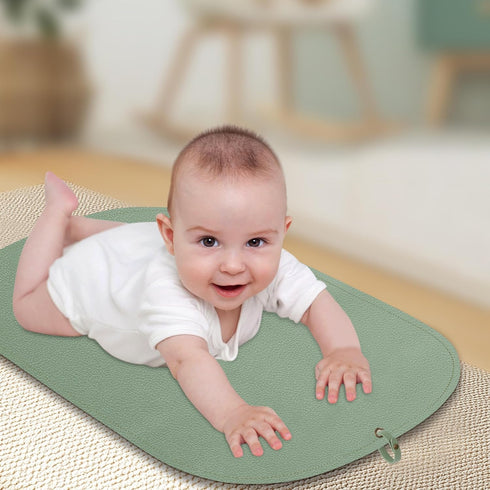 Bag,30 17 Portable Baby Diaper Changing Mat,Soft Faux Leather, Wipeable & Easy to Clean,for Home or Travel, Waterproof