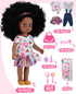14" Set 2 3 4 5 6 GAGAKU Black Doll for Girls, Black Baby Dolls for Toddlers Kids Years Old, Black Girl Baby Doll