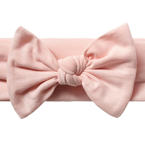 (2, 3-36 Baby Girl Headbands-Infant,Toddler Cotton Handmade Hairbands with Bows Child Hair Accessories Powder Pink