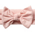 (2, 3-36 Baby Girl Headbands-Infant,Toddler Cotton Handmade Hairbands with Bows Child Hair Accessories Powder Pink