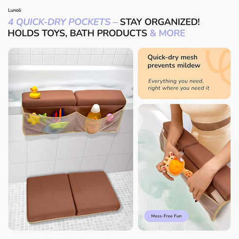 Elbow Set 1.8 2025 Elbow 6 4 Baby Bath Kneeler and Rest Pad Thick Color of the Year Mocha Mousse Memory Foam Kneeling