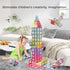 Magnetic Tiles 40pcs Magnet 3D Building Tiles Kids Toys for 3-8 Years Old Boys Girls, Educational Learning Set