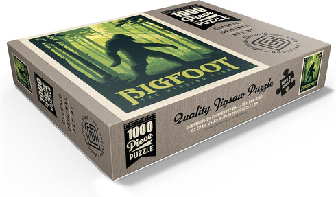 MyPuzzle Bigfoot: The Missing Link Vintage 1000 Piece Jigsaw Puzzle for Adults