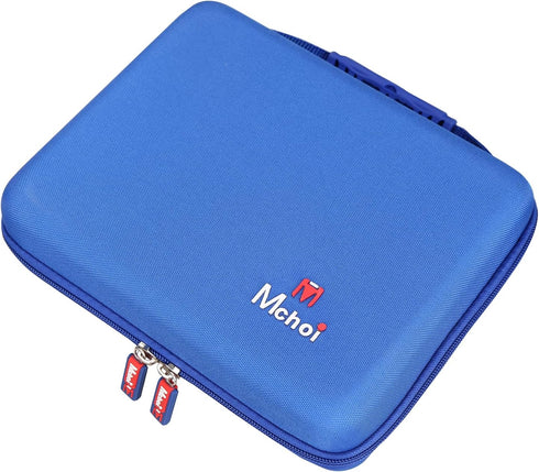 Mchoi Shockproof Carrying Case for Hot Wheels 20 Cars, Toy Car Organizer for Matchbox Cars Storage, Blue, Case Only